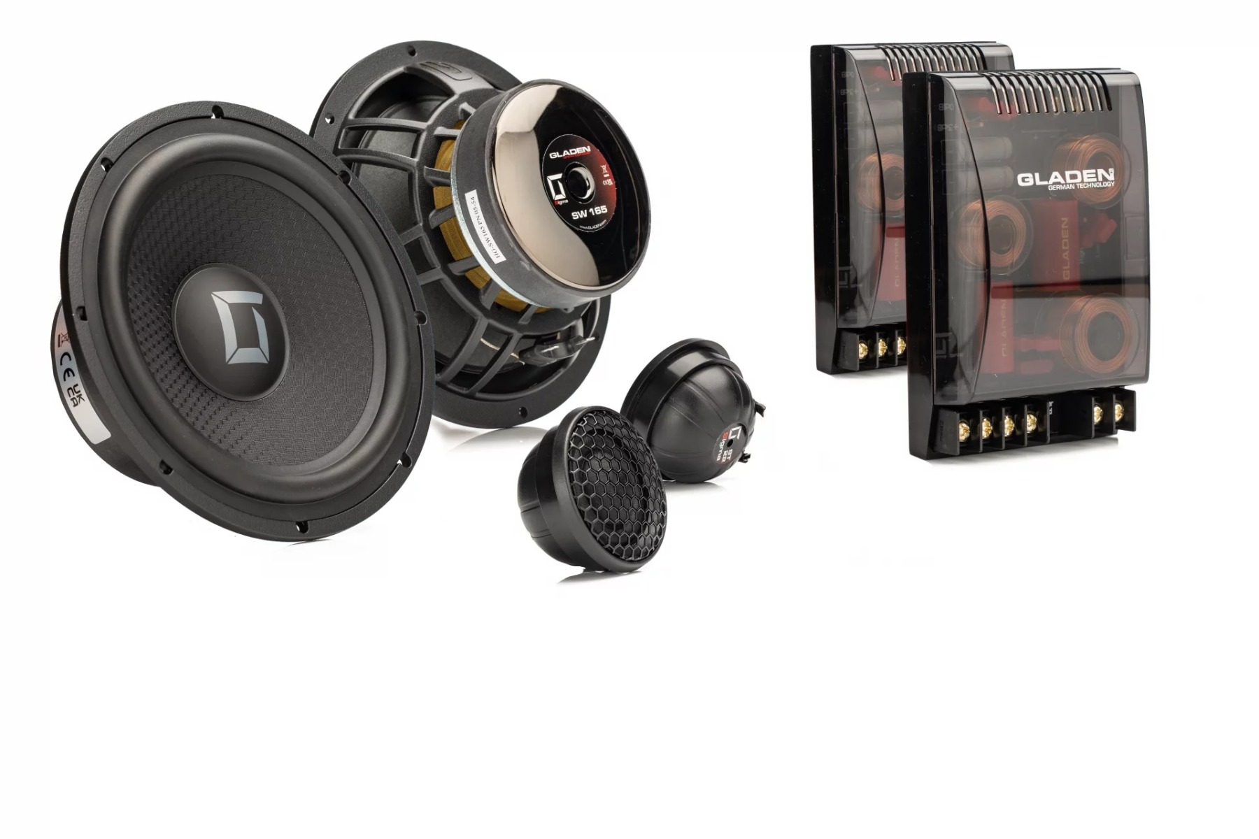 Gladen SIGMA 165.2 component speakers (165 mm).