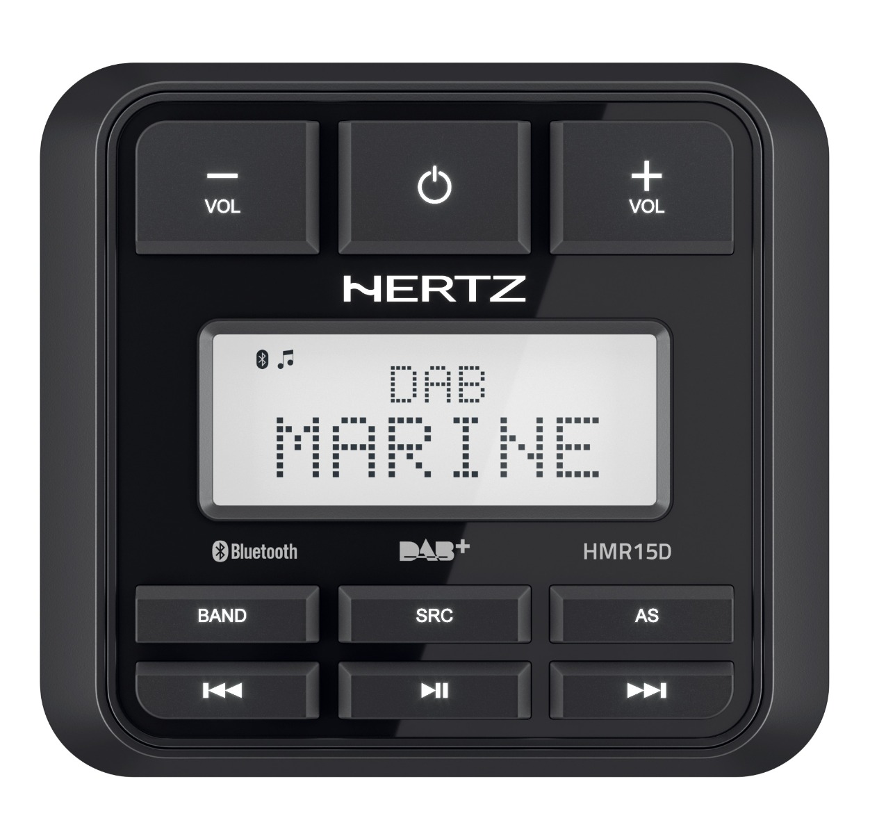 Hertz HMR 15 D marine digital media receiver (IP66) with DAB.